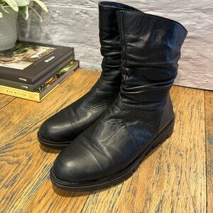 APROPO Black Lined Ankle Boots Size 36